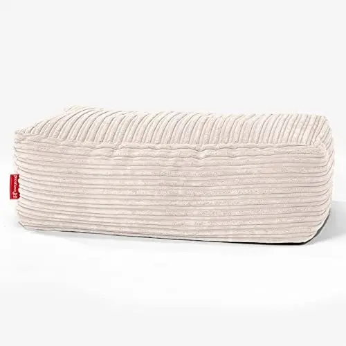 Produktbild: Lounge Pug, Groß Fußhocker Pouf, Cord Ivoire