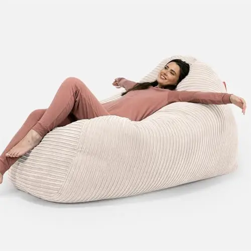 Produktbild: Lounge Pug, Riesen Sitzsack Couch, Sitzsack Sofa, Cord Creme