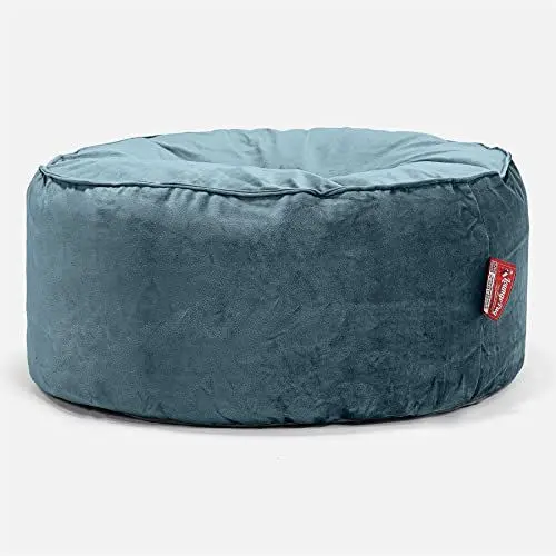 Produktbild: Lounge Pug, Sitzhocker Pouf, Sitzpouf, Samt Türkis