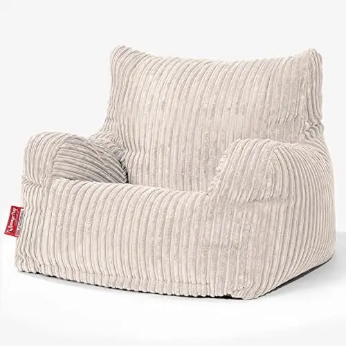Produktbild: Lounge Pug, Sitzsack Ohrensessel, Cord Creme