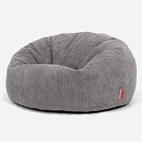 Produktbild: Lounge Pug, Sitzsack Sofa, Relaxsessel, Pom-Pom Anthrazit