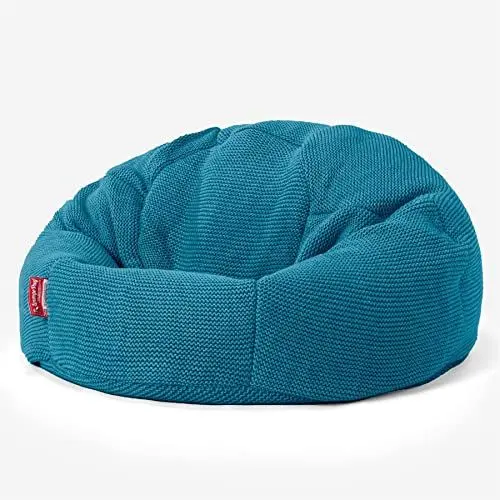 Produktbild: Lounge Pug - Ellos Gestrickter - Klassischer Sitzsack Sessel - Türkis