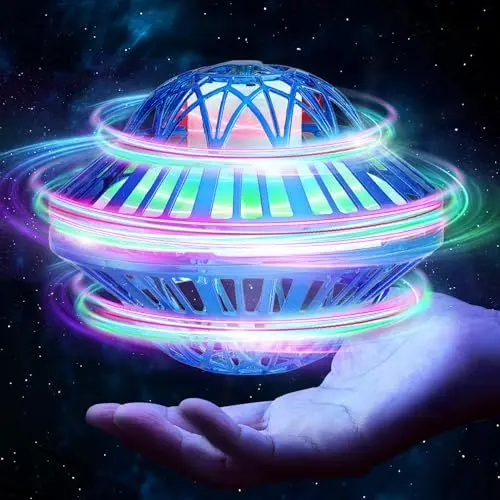 Produktbild: Lovchil Fliegender Ball, 2024 Magisches 360° Fliegender Ball Für Kinder Langlebiges Flying Ball Drohne Mit LED Einfache Steuerung Hover Ball Spielzeug Geschenke für 6-12 Jahre