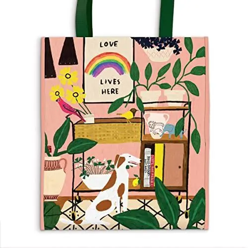 Produktbild: Galison Unisex Love Lives Here Tragetasche, Liebe lebt Hier