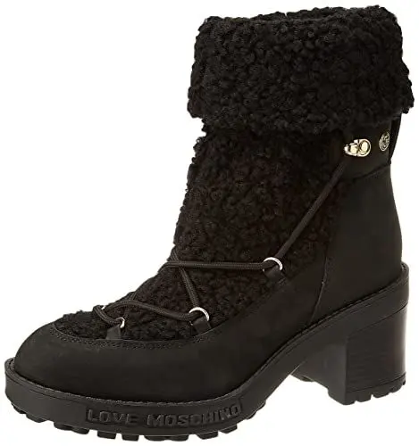 Produktbild: Love Moschino JA21207G0FIP100A Damen Stiefel , Schwarz (Curly Pl Nero), 37 EU