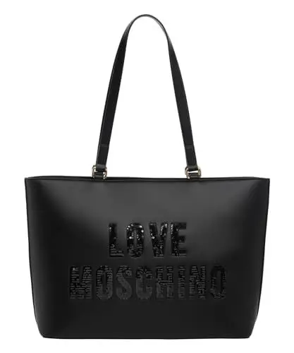 Produktbild: Love Moschino Damen Einkaufstasche, Schwarz Einkaufstasche, Schwarz