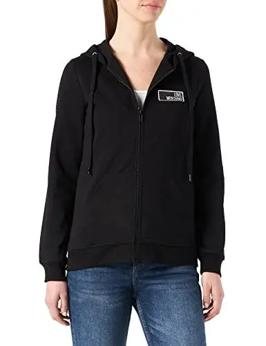 Produktbild: Love Moschino womens Sweatshirt coat Jacket, BLACK, 44