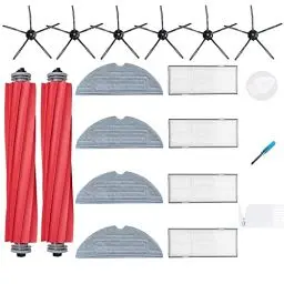 Produktbild: Loveco Zubehör Ersatz Kompatibel für Roborock S7 S7 Plus S7 MaxV S7 MaxV Ultra S7 Pro Ultra Roboter Staubsauger,2 Hauptbürste, 4 Filter,6 Seitenbürsten,4 Mopptüchern, 1 Bürstenreinigungswerkzeug