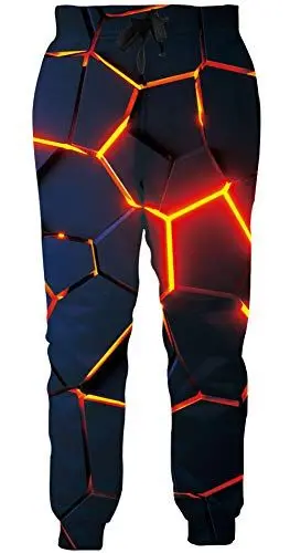 Produktbild: Loveternal Geometrisch Jogginghose 3D Print Jogger Sport Hosen Casual Baggy Sweatpants Geometric Hose für Jungen Mädchen XL