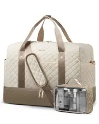 Produktbild: LOVEVOOK Reisetasche Damen, Weekender Sporttasche mit Schuhfach, Travel Bag Handgepäck Tasche für Flugzeug, Kliniktasche Geburt Krankenhaustasche Duffel Bag Swimmtasche für Reise Sport