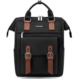 Produktbild: LOVEVOOK Rucksack Damen Klein, Wasserdicht Kleiner Rucksack Damen-rucksackhandtaschen Cityrucksack, Mini Rucksack Tasche 2 in 1 Elegant Backpack Women Handtache Rucksäcke Frauen für Reise Schwarz