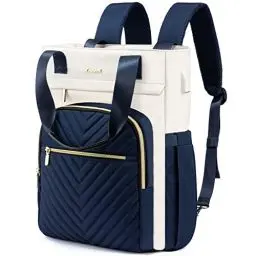 Produktbild: LOVEVOOK Rucksacktasche Damen 2 in 1 Handtasche 17.3 Zoll Laptop Backpack Women mit Laptopfach Schulrucksack Mädchen Teenager Wasserdicht Tagesrucksack Casual Daypacks für Uni Reise Arbeit