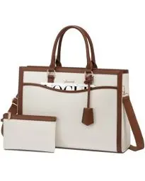 Produktbild: LOVEVOOK Laptop Tasche 15.6 Zoll Handtasche Damen Groß Shopper Tote Bag Arbeitstasche Schultertaschen Umhängetasche Aktentasche Uni Lehrertasche Shoulder für Business Schule