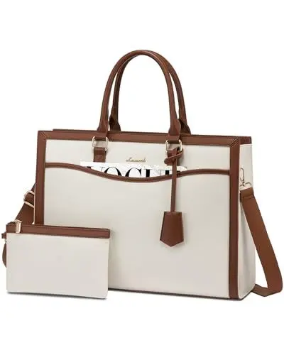 Produktbild: LOVEVOOK Laptop Tasche 15.6 Zoll Handtasche Damen Groß Shopper Tasche Tote Bag Arbeitstasche Schultertaschen Umhängetasche Gross Aktentasche Uni Tasche Lehrertasche Shoulder Bag für Business Schule