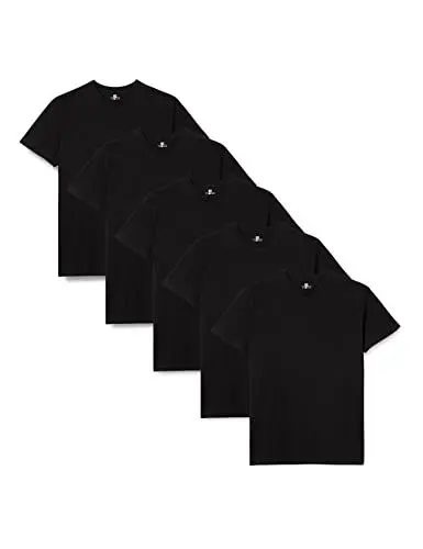 Produktbild: Lower East Herren LE105 T-Shirt, Schwarz (5er Pack), S