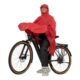 Produktbild: LOWLAND OUTDOOR® Fahrradregenponcho, Rot, One size