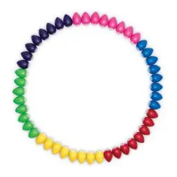Produktbild: LP Latin Percussion RHYTHMIX Egg Shaker Bulk Ware, Set mit 48 Stück, gemischte Farben LPR001BD48-I