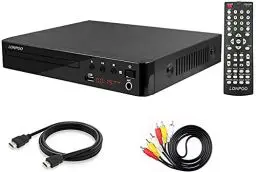 Produktbild: LP-099 DVD-Player für TV, Region-Free DVD Player CD Player mit HDMI-Anschluss (1080p Upscaling), HDMI AV-Ausgang, USB-Eingang, alle Regionen frei integriertes PAL NTSC-System (LP-099)
