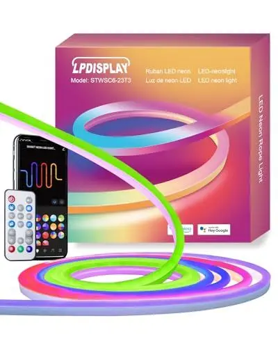 Produktbild: LED Strip 3m, RGB-IC Led streifen zum Selbermachen, Farbwechsel, Musik Sync, arbeitet mit Alexa und Google Assistant, RGB Led Band für Wanddekoration, 2,4 GHz Wifi