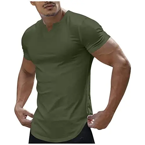 Produktbild: LpQsy Herren T-Shirt Weiß Unterhemden Jungen Jungen Freizeitoberteil Sommerbekleidung Shirts Herren Shirt Elegant Shirt Herren Kurzarm T-Shirt Herren V-Ausschnitt Sommer Tshirt Herren Sport T