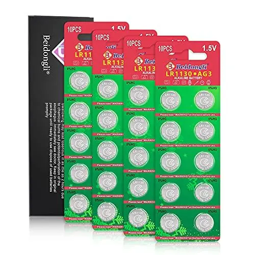 Produktbild: LR1130 Batterien Knopfzellen AG10 1131 189 1.5V Alkaline Batterie 40 Stück LR54 knopfzelle<strong>3 Jahre LagerGarantie:</strong> …
