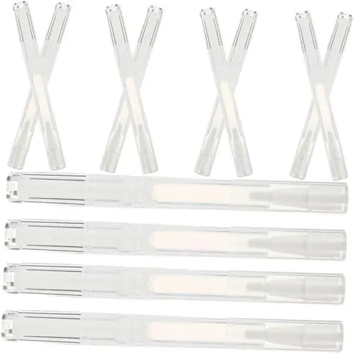 Produktbild: LRXIYODE 12 Stück Teiliges Nachfüllbare Nagelöl Stifte mit Pinsel Drehbare Leere Kosmetikbehälter für Nagelpflegeöl Lipgloss Duftöl Präzises Auftragen Auslaufsicher Langlebig und