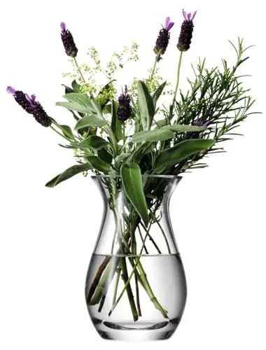 Produktbild: LSA International Flower Kleine Bouquet Vase, Glass, Klar, Höhe 17,5 cm