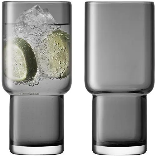 Produktbild: LSA Utility Highball 390 ml Schiefer x 2, Glas, Grey, 6.9 cm