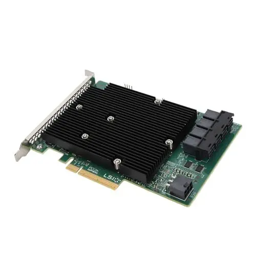 Produktbild: LSI SAS 9300-16I HBA-Karte, 16 Port 12 Gbit/s Controllerkarte für und Mehr, Serielle Schnittstelle, PCIe