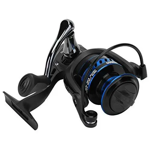 Produktbild: LT4000 Metall Sea Rod Spinnrolle Tragbare Angelschnur Rolle Schaukelfloß Angelzubehör(Blau Schwarz)