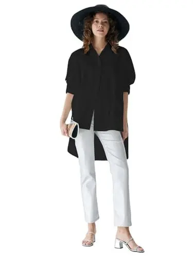 Produktbild: LTB Jeans Damen Debete Hemd mit Button-Down-Kragen, Black 200, Small