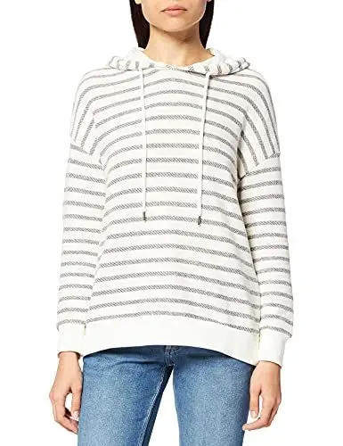 Produktbild: LTB Jeans Damen Yibepa Pullover, Off White Black Stripes 1400, L