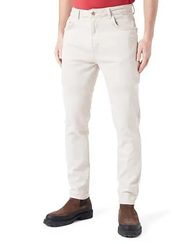 Produktbild: LTB Jeans Herren Jeans Reeves Schlank aus Baumwollmischung Tapered Denim mit Mittlere Taille in Mittel Baige