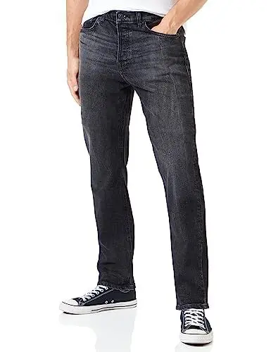 Produktbild: LTB Jeans Herren Jeans Vernon - Jeans Herren Locker aus Baumwollmischung Gerade Denim Dunkel mit Knopfleiste Mittlere Taille - Grau
