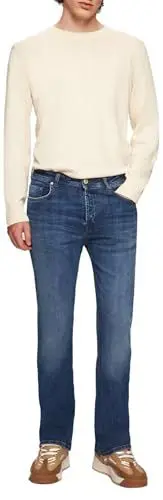 Produktbild: LTB Jeans Herren Tinman 400 - Bootcut Mid Rise Basic-5-Pocket Dark Wash Blau aus Baumwollgemisch - Größe W31L32