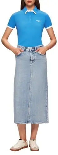 Produktbild: LTB Jeans Modern Women's Maxi Rock Danica in Blau aus Cotton-Mix - Größe M