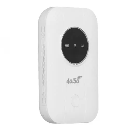 Produktbild: LTE 4G WLAN-Modem-Router, 300 Mbit/s Hotspot für Bis zu 10 Geräte, SIM-Kartensteckplatz, 3650 MAh Akku, Tragbar, Kabellos für Reisen, Geschäftsreisen