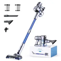 Produktbild: Lubluelu 25000 Pa Akku Staubsauger, 50Min. Laufzeit, Staubsauger Kabellos Saugleistung, Akkusauger Freistehend 25.9V,120.000U/Min, Staubsauger für Tierhaare, Teppich, Harten Boden