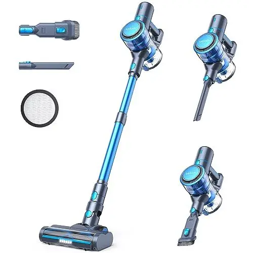 Produktbild: Lubluelu Akku Staubsauger, 23000Pa Staubsauger Kabellos, Leichter Staubsauger mit 225W bürstenloser Motor, 45Min Laufzeit, Staubsauger für Tierhaare,Teppich & Harter Boden