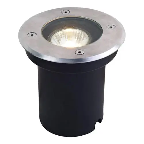Produktbild: Lucande Bodeneinbaustrahler Ava (wasserdicht (Modern) in Alu aus Edelstahl (1 flammig, GU10) - Bodeneinbauleuchte außen