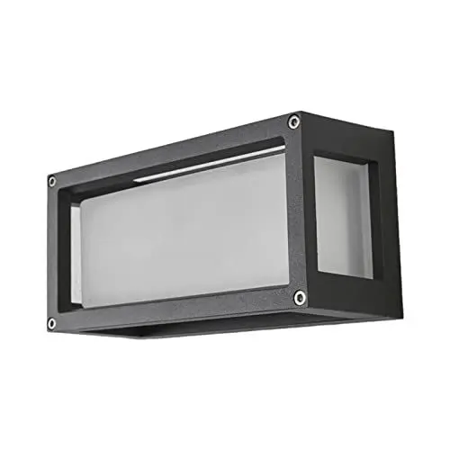 Produktbild: Lucande Glas Wandlampe aussen, Wandleuchte außen spritzwassergeschützt IP54 1x E27 max. 20W ohne Leuchtmittel Außenleuchte Aussenwandleuchte