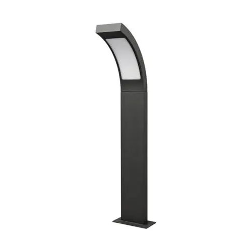 Produktbild: Lucande LED Außenleuchte Juvia (spritzwassergeschützt (Modern) in Schwarz aus Aluminium (1 flammig,) - Wegeleuchte Pollerleuchte Wegelampe Sockelleuchte