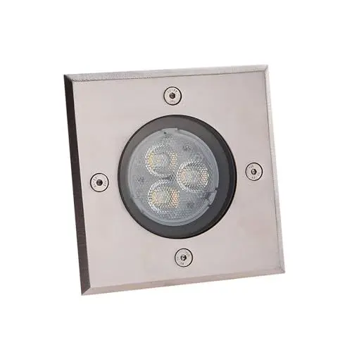 Produktbild: Lucande LED Bodeneinbauleuchte 'AVA' (wasserdicht) (Modern) in Alu aus Aluminium (1 flammig,) - Außenleuchte für Garten, Terasse, Balkon & Haus