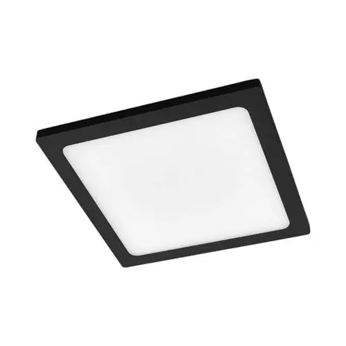 Produktbild: Lucande LED Deckenleuchten Mabella mit Bewegungsmelder (Modern) in Schwarz aus Aluminium (1 flammig,) - Außenleuchte für Garten Terasse Balkon & Haus Deckenleuchte