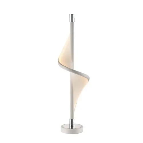 Produktbild: Lucande LED Tischlampe 'Edano' dimmbar (Modern) in Weiß aus Textil u.a. für Wohnzimmer & Esszimmer (1 flammig,) - Tischleuchte, Schreibtischlampe, Nachttischlampe, Wohnzimmerlampe