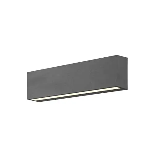 Produktbild: Lucande LED Wandleuchte außen Elvira (Modern) in Schwarz aus Aluminium (1 flammig,) - Außenwandleuchten Wandlampe Led Außenlampe Outdoor für Außenwand/Hauswand Haus Terrasse &