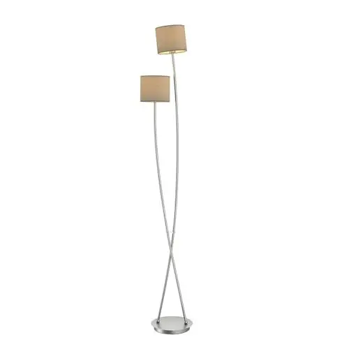 Produktbild: Lucande Stehlampe 'Juljana' (Modern) in Creme aus Textil u.a. für Wohnzimmer & Esszimmer (2 flammig, E14) - Stehleuchte, Floor Lamp, Standleuchte, Wohnzimmerlampe, Wohnzimmerlampe
