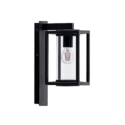 Produktbild: Lucande Wandlampe aussen, Aussenwandleuchte spritzwassergeschützt IP44 1x E27 max. 60W ohne Leuchtmittel Außenleuchte Wandleuchte außen