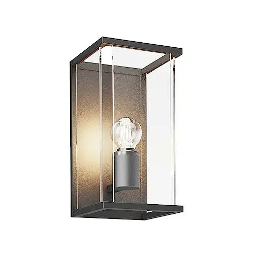 Produktbild: Lucande Wandlampe aussen, Aussenwandleuchte spritzwassergeschützt IP54 1x E27 max. 15W ohne Leuchtmittel Außenleuchte Wandleuchte außen