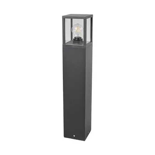 Produktbild: Lucande Wegeleuchte/Pollerleuchte, spritzwassergeschützt IP54 Aussenleuchte 65 cm 1x E27 max. 15W ohne Leuchtmittel Außenleuchte Garten Hof